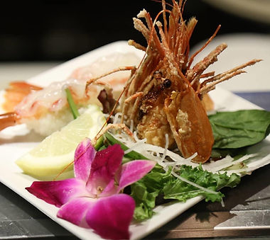 fresh Sweet Shrimp (amaebi) nigiri sushi served at Tabi-ji Japanese Cuisine