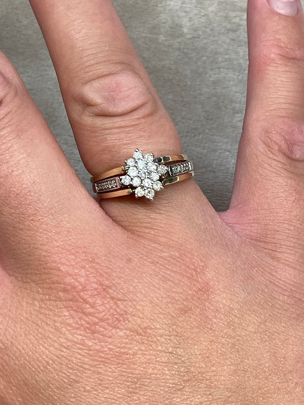 Thumbnail: 10ct Ruby & Diamond 3 Piece  Ring 