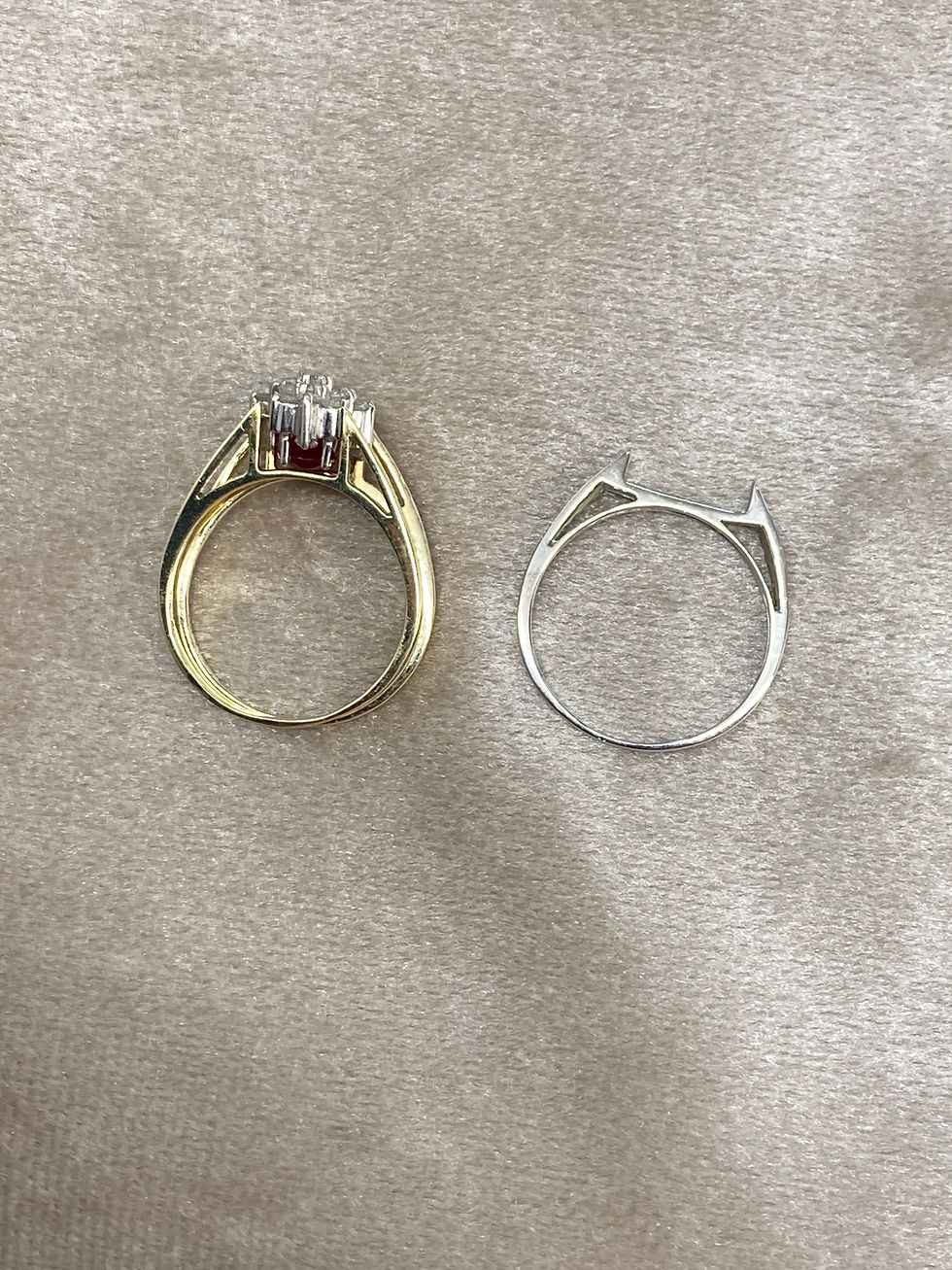 Thumbnail: 10ct Ruby & Diamond 3 Piece  Ring 
