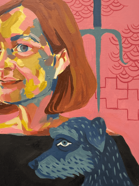 Alexandra Belmonte. Portrait artist. Painter. Symbolist artist. Pet altars. Animal Illustrator. Creative women. Oil painting. Gothic pop altars. Expressionism. Eclectic art. Logotipo del artista Alexandra Belmonte. Retratista. Artista simbolista. Altares de mascotas. Mujeres creativas. Pintura al óleo. Altares pop góticos. Expresionismo. Ilustrador de animales. Pintora. Arte ecléctico. 
