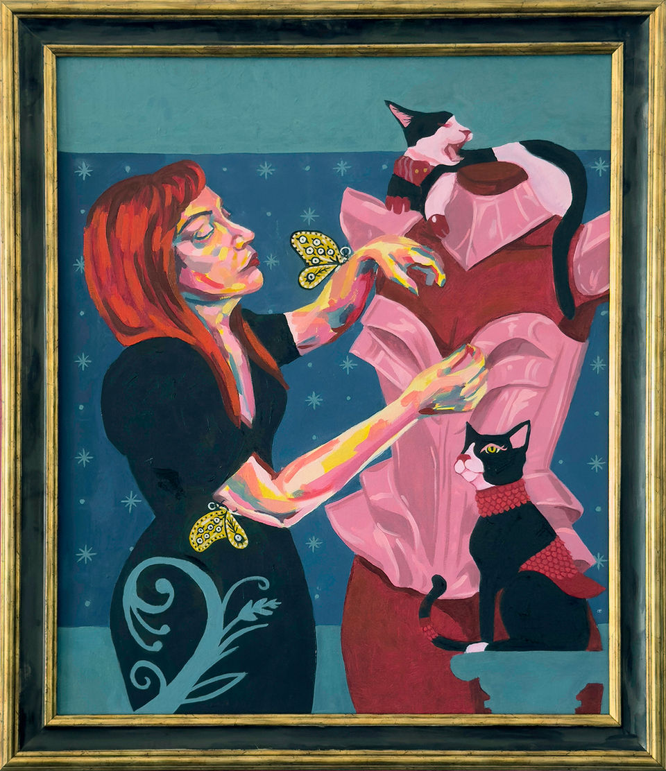 Alexandra Belmonte. Portrait artist. Painter. Symbolist artist. Pet altars. Animal Illustrator. Creative women. Oil painting. Gothic pop altars. Expressionism. Eclectic art. Logotipo del artista Alexandra Belmonte. Retratista. Artista simbolista. Altares de mascotas. Mujeres creativas. Pintura al óleo. Altares pop góticos. Expresionismo. Ilustrador de animales. Pintora. Arte ecléctico. 
