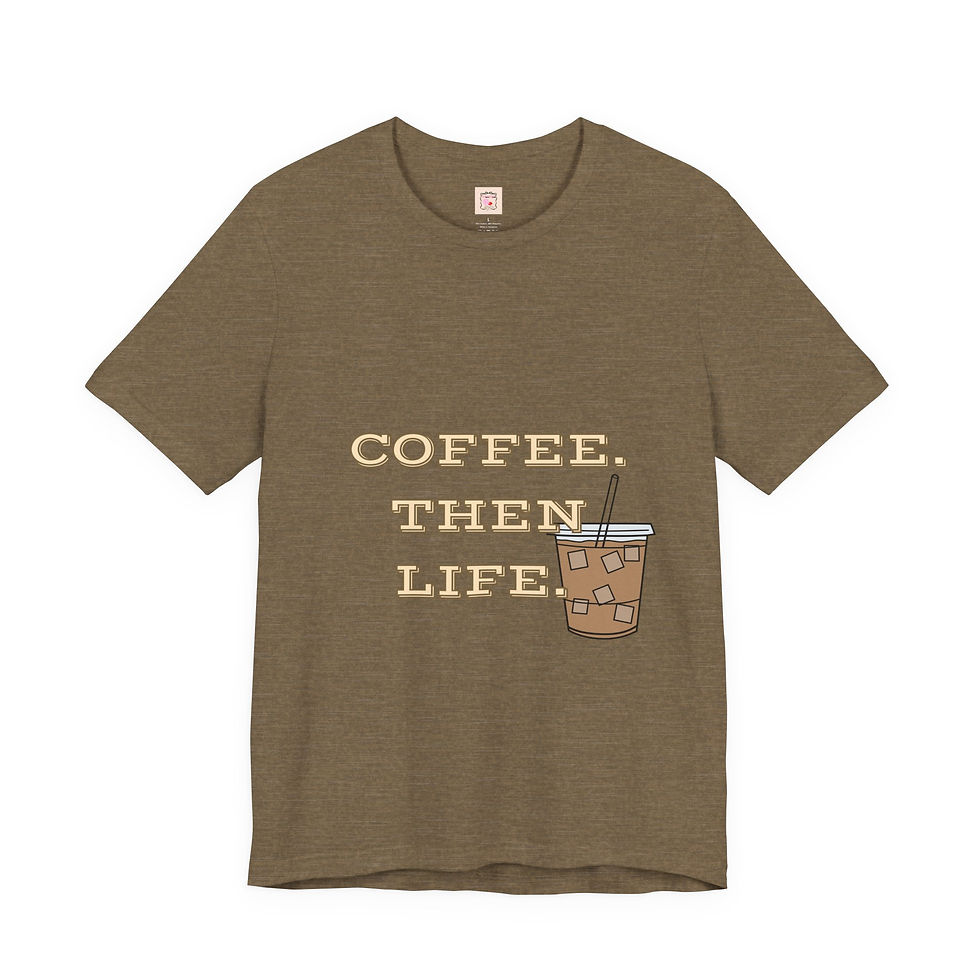 Thumbnail: Coffee Lover's Unisex Tee, Coffee Casual T-Shirt