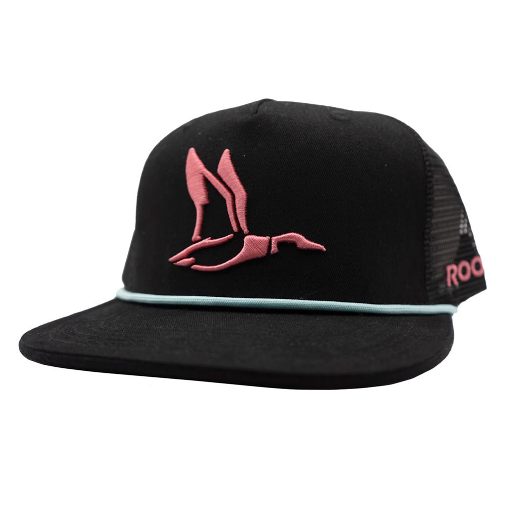 Roost Black w/ Pink Duck Canvas Rope Hat (RH-R-153)