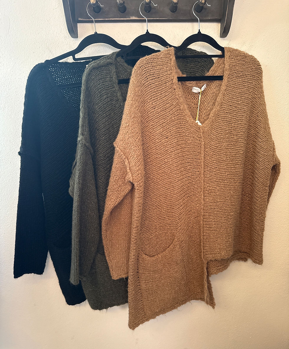 Thumbnail: Chunky mohair mix asymmetric hem jumper