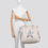Thumbnail: Leather-look large star tote bag