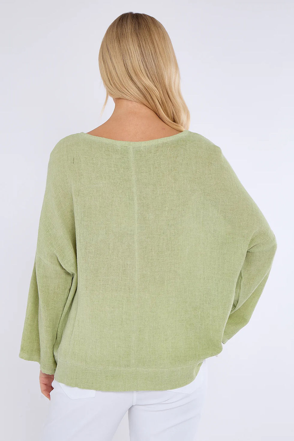 Thumbnail: Teabag linen ruched tie front top