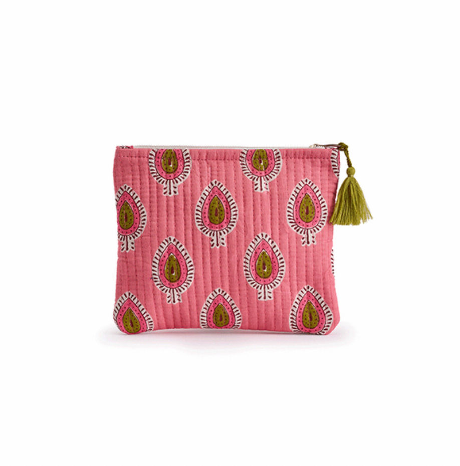 Thumbnail: Luella small printed fabric clutch bag 