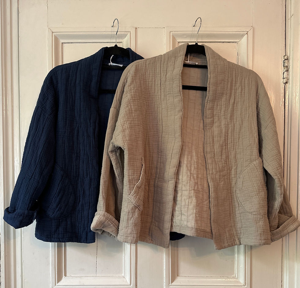 Thumbnail: Plain Kimono padded jacket 