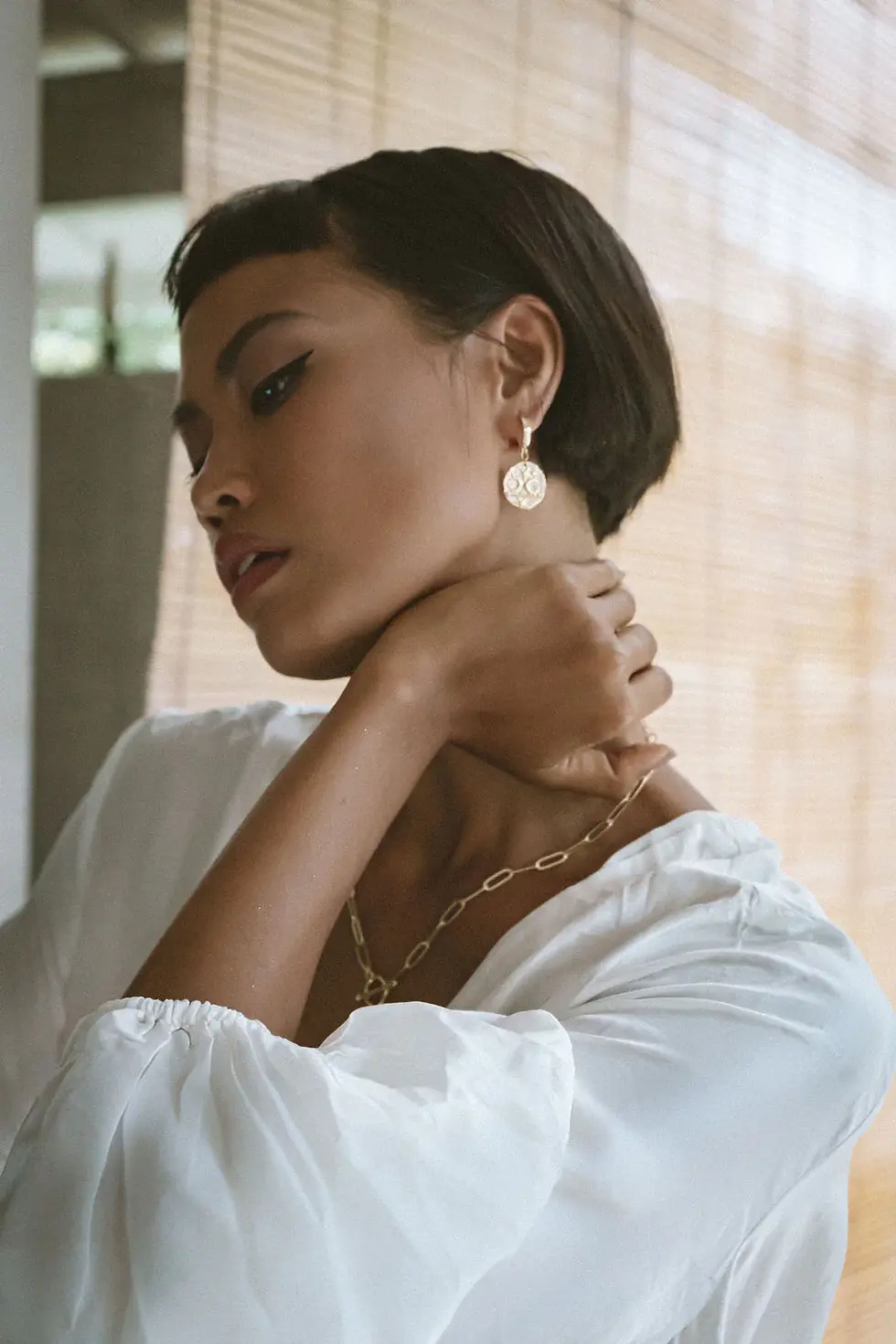 Thumbnail: Formation Co. Celeste Galaxy hoop earrings/necklace