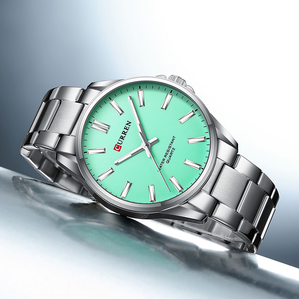Thumbnail: reloj hombre Fashion Men Stainless Steel Watch Luxury Calendar Quartz Wrist Watc