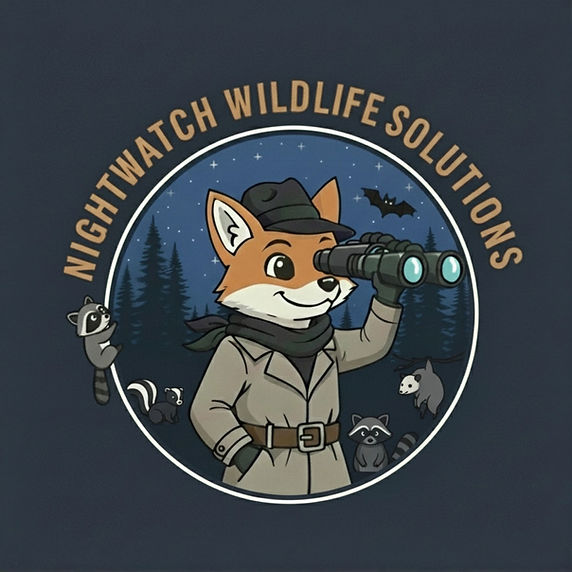 wildlife like a raccoon, skunk, opossum, and bat