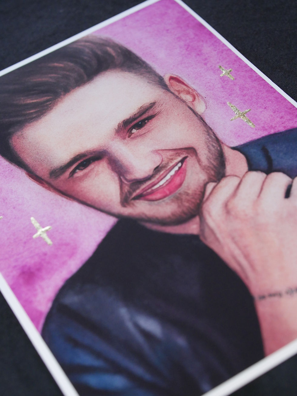 Miniaturbild: Liam Payne Kunstdruck – Aquarellillustration