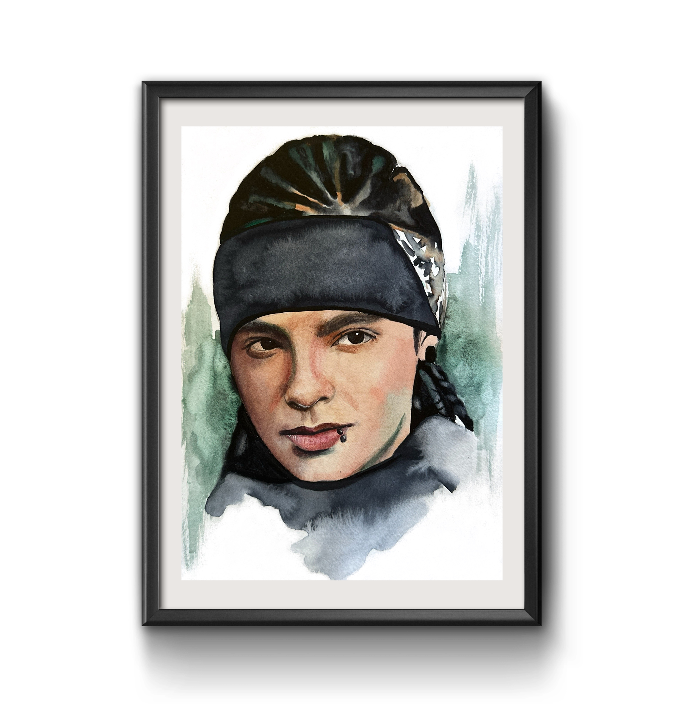 Tom Kaulitz 2010 Art Print - Watercolour Illustration