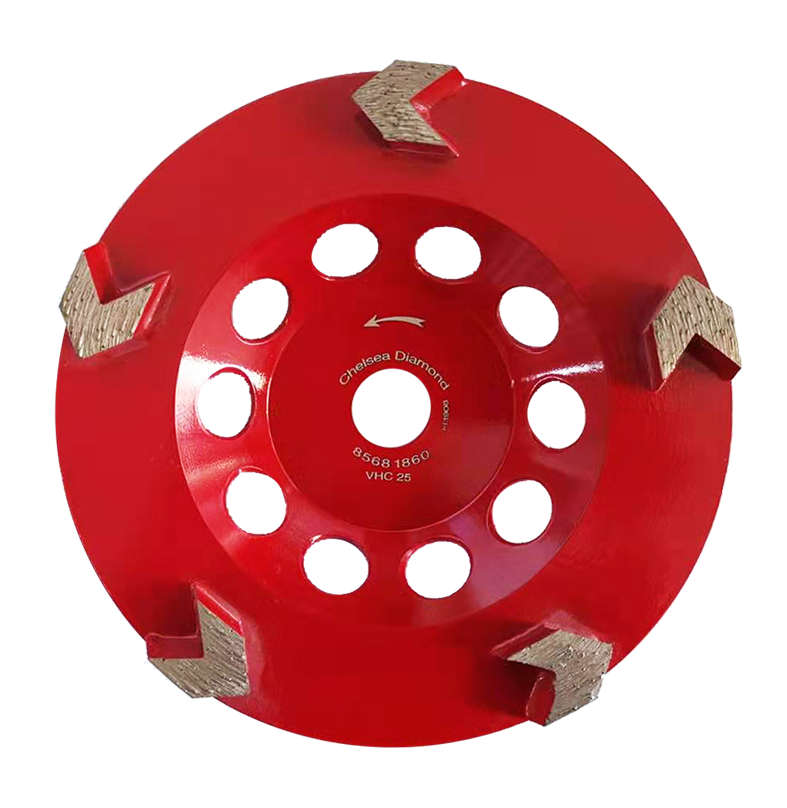 Diamond grinding wheel 5 arrow segs