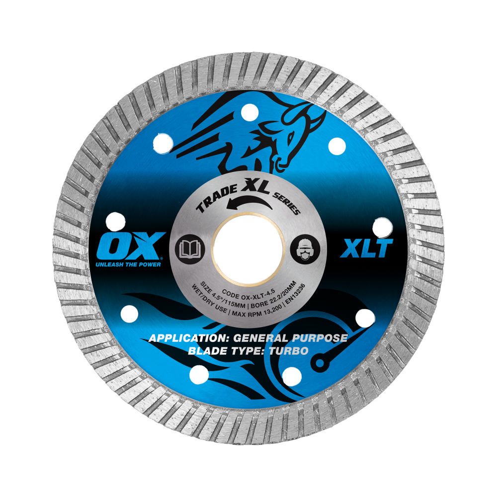 OX Trade XL Turbo Diamond Blade 115mm – General Purpose