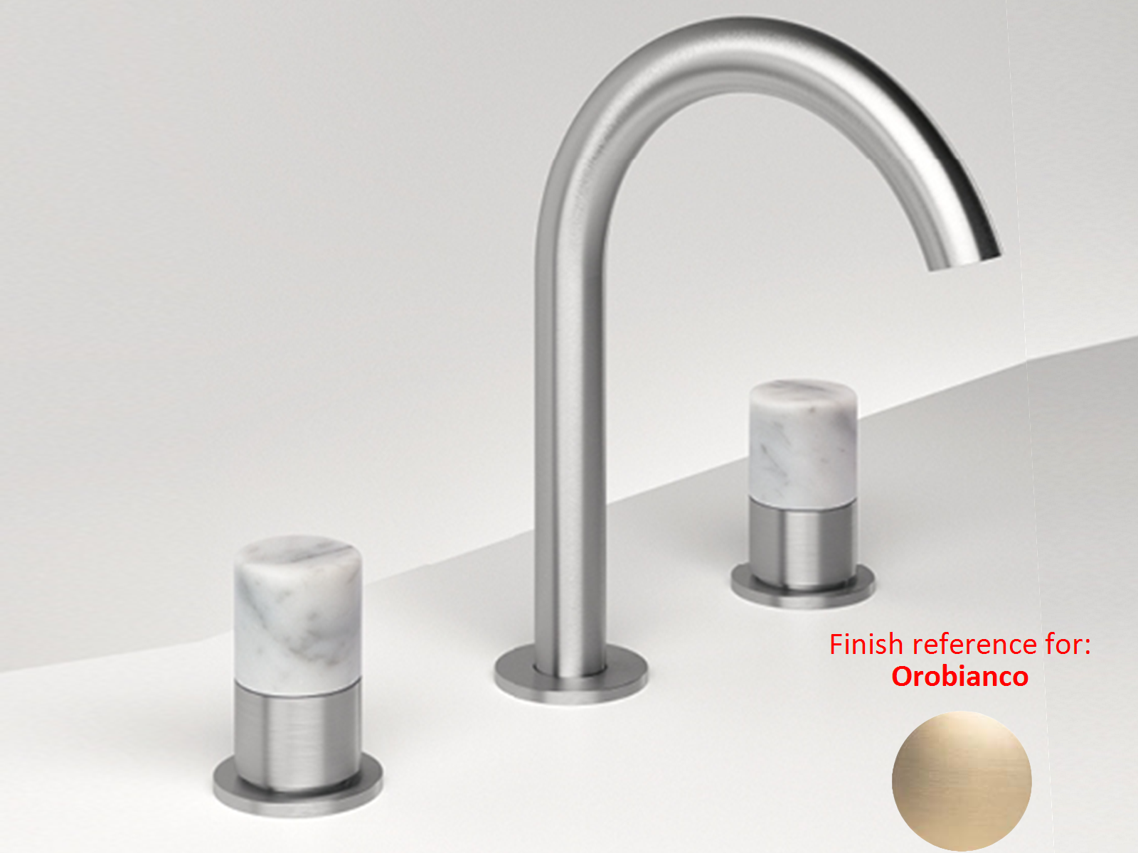 Zazzeri Deck Mounted 3 Hole Basin Mixer