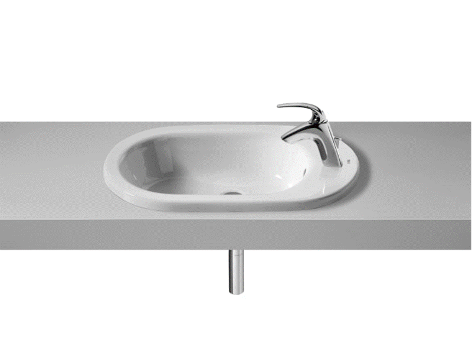 Roca Meridian-N Drop-In Washbasin (600mm)