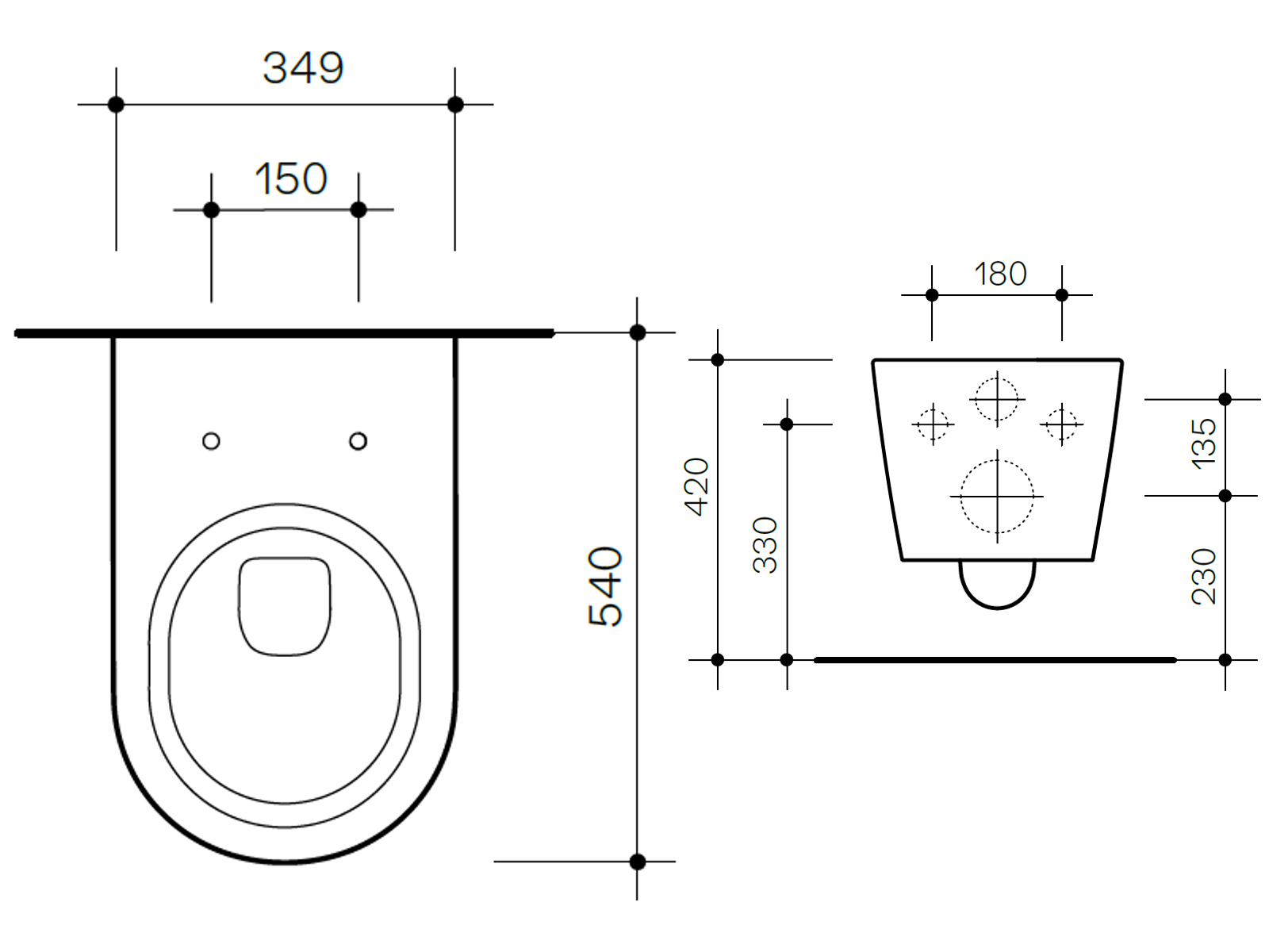 Valdama IL Wall-Hung WC