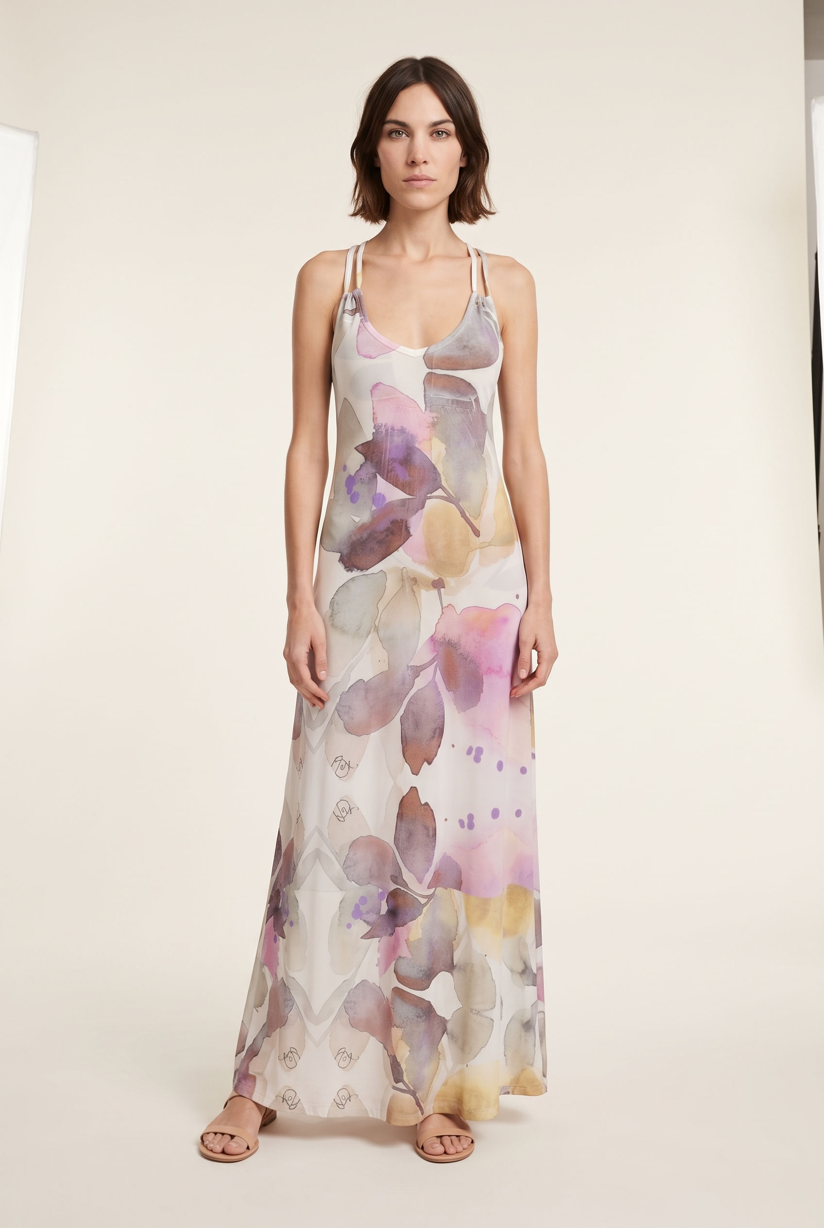 Vestido Seda Loto
