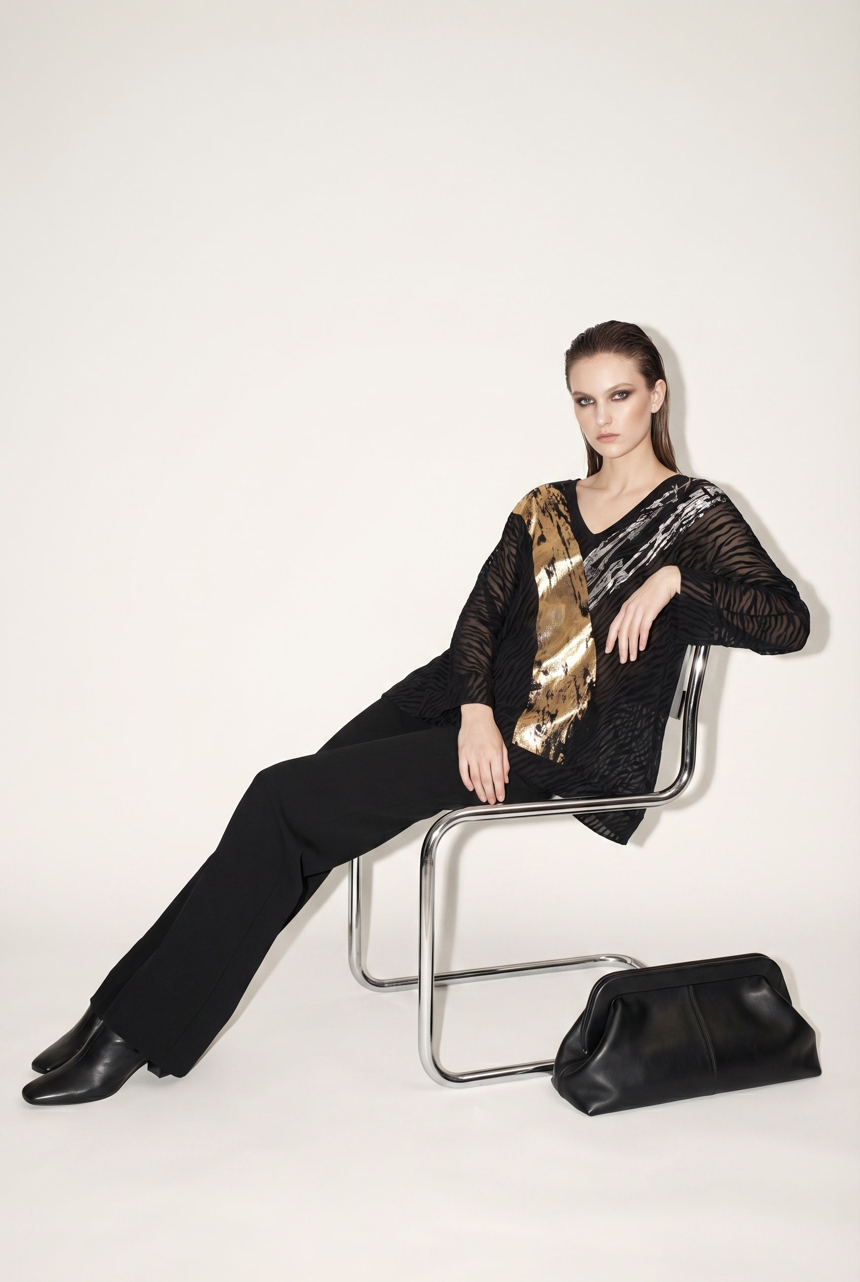 Blusa Foil Cebra