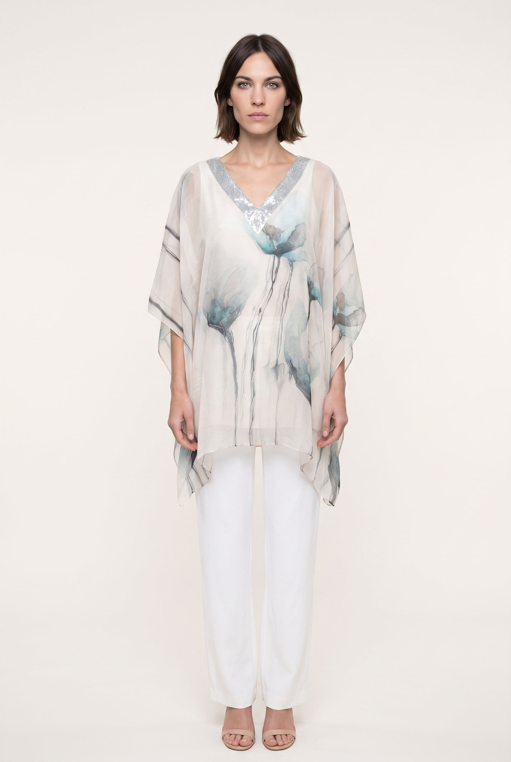 Blusa Gasa Acuarela