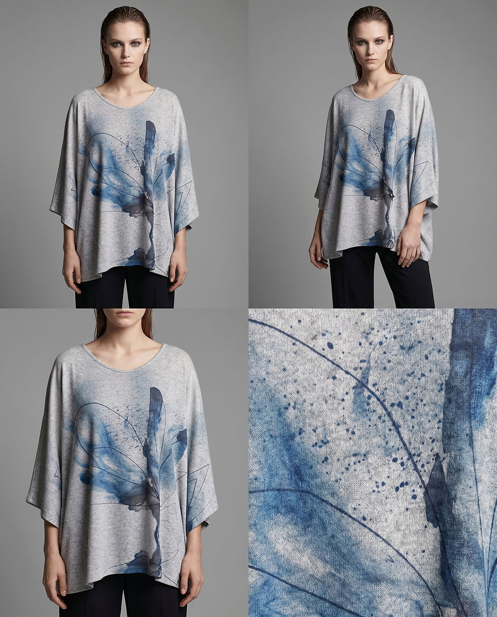 Miniatura: Blusa Murcielago Acuarela