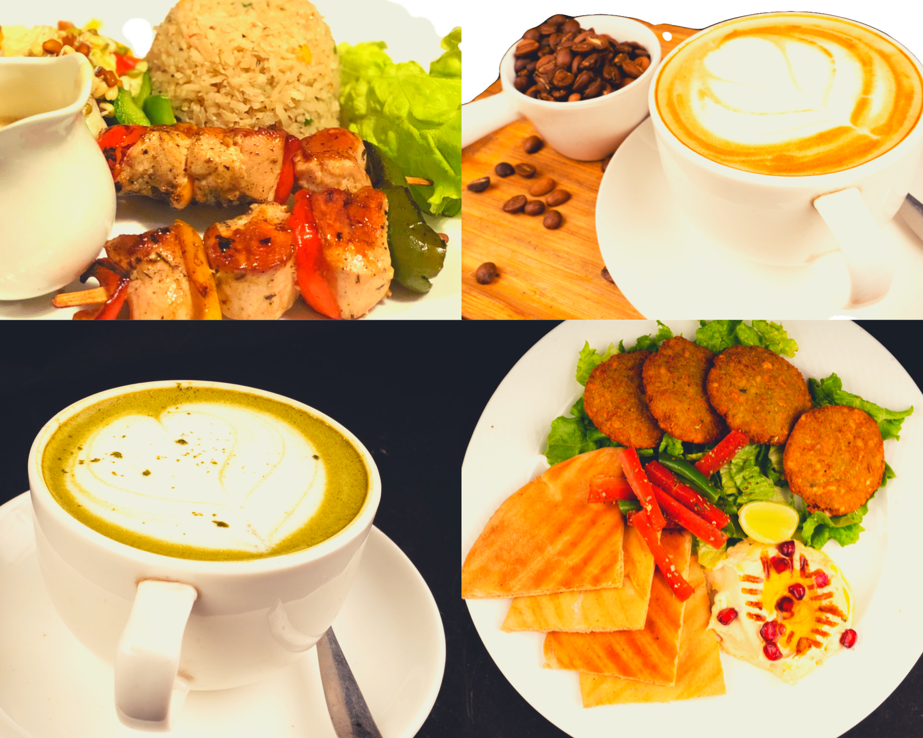 Arranged Food and Objects