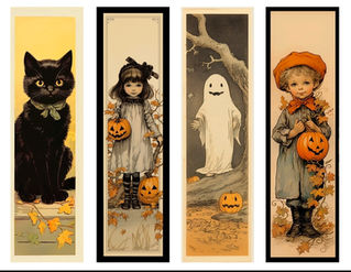 Halloween Bookmarks and Autumn Min Signs