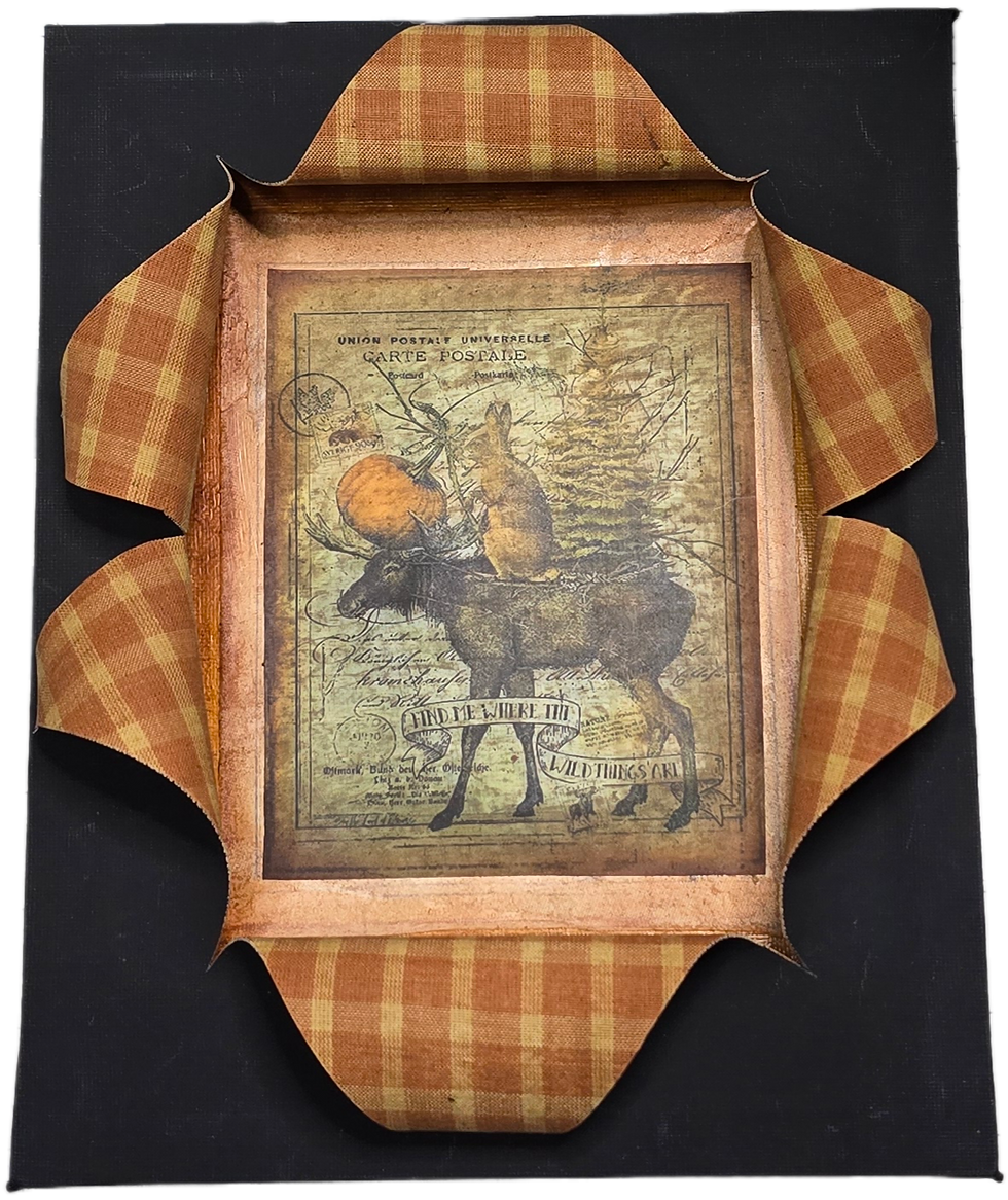 Vintage Celebrate Holidays Bust Out Box Framed Photo