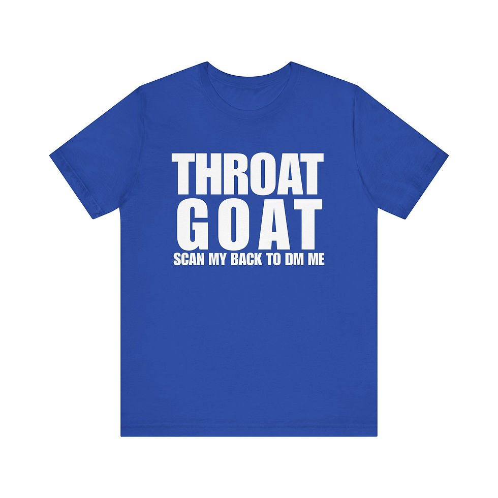Thumbnail: Personalized QR CODE "THROAT GOAT" Freak Contact Shirt