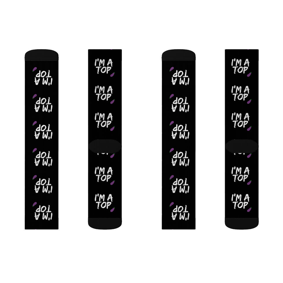 Thumbnail: I'm A Top Eggplant Socks