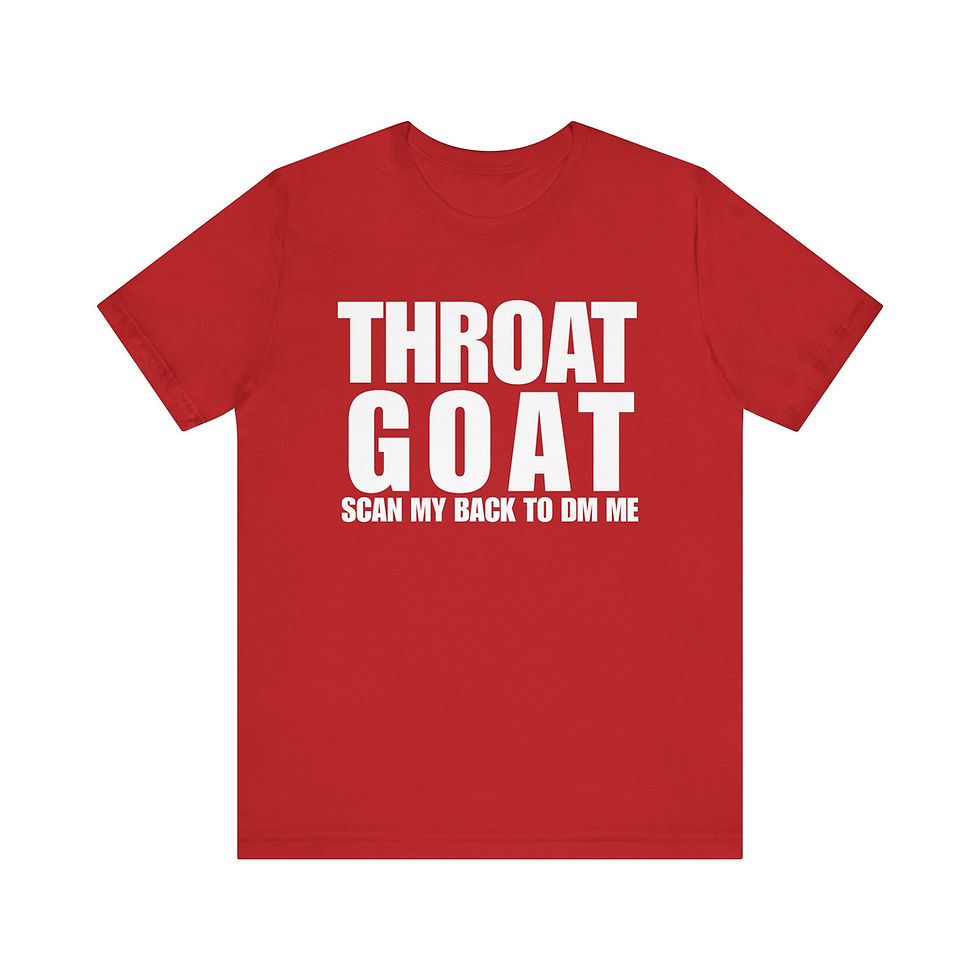 Thumbnail: Personalized QR CODE "THROAT GOAT" Freak Contact Shirt