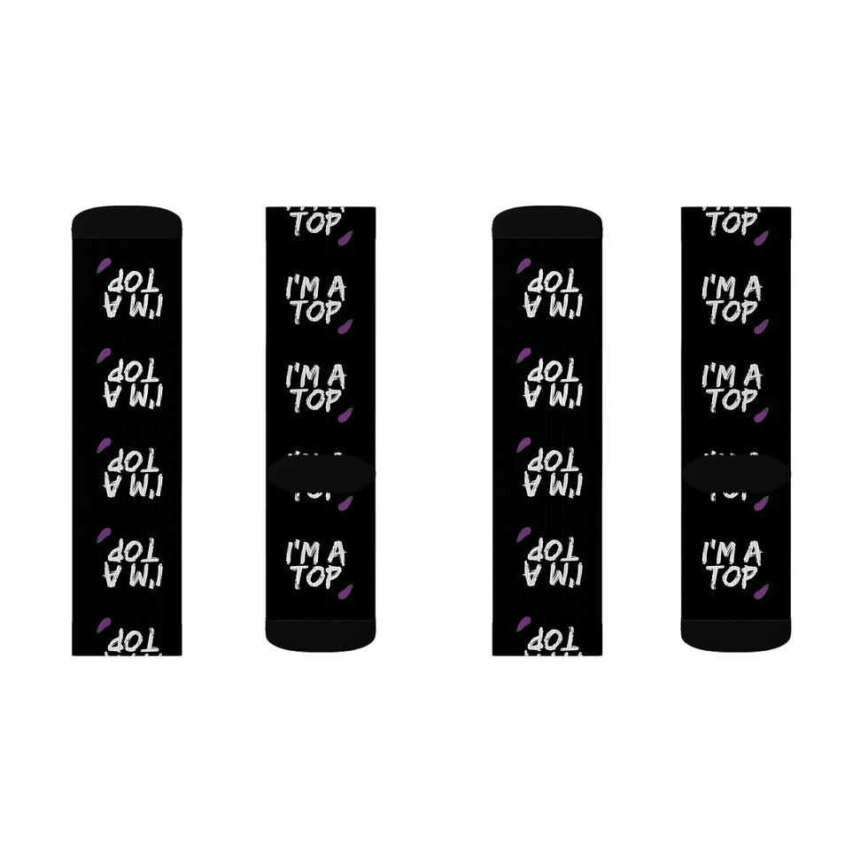 Thumbnail: I'm A Top Eggplant Socks