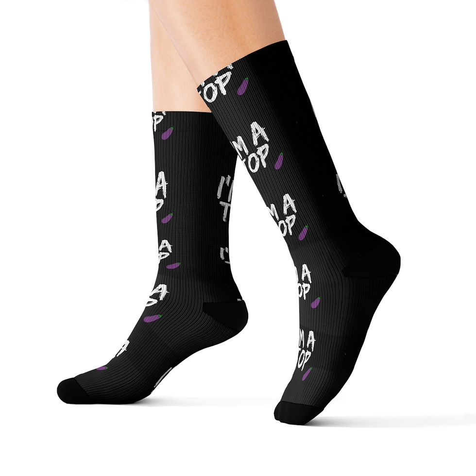 Thumbnail: I'm A Top Eggplant Socks
