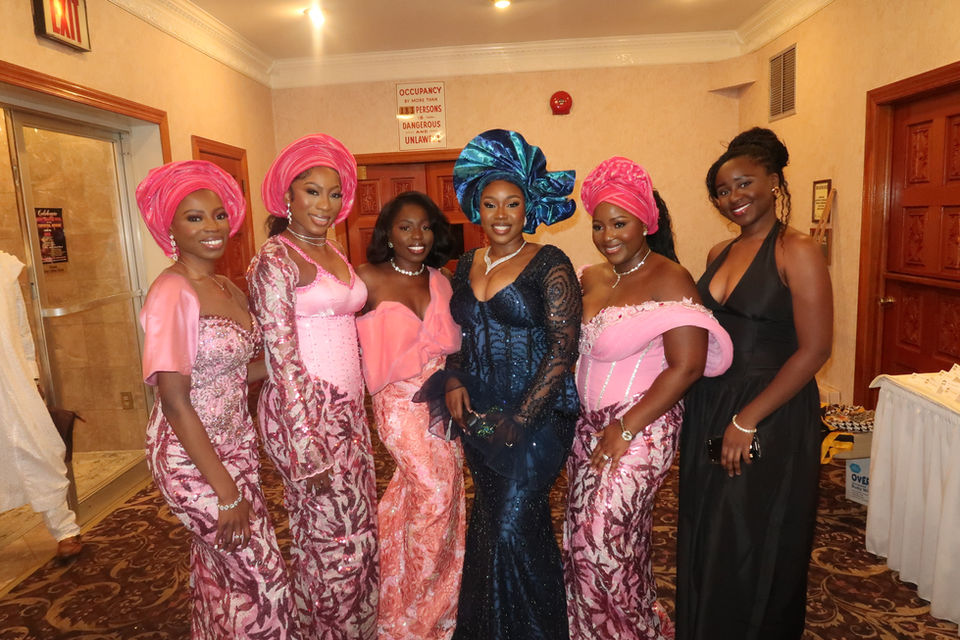 Community Celebrating Friend Wedding