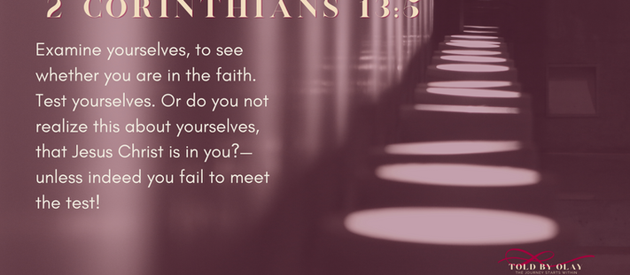 December - Reflection - 2 Corinthians 13:5