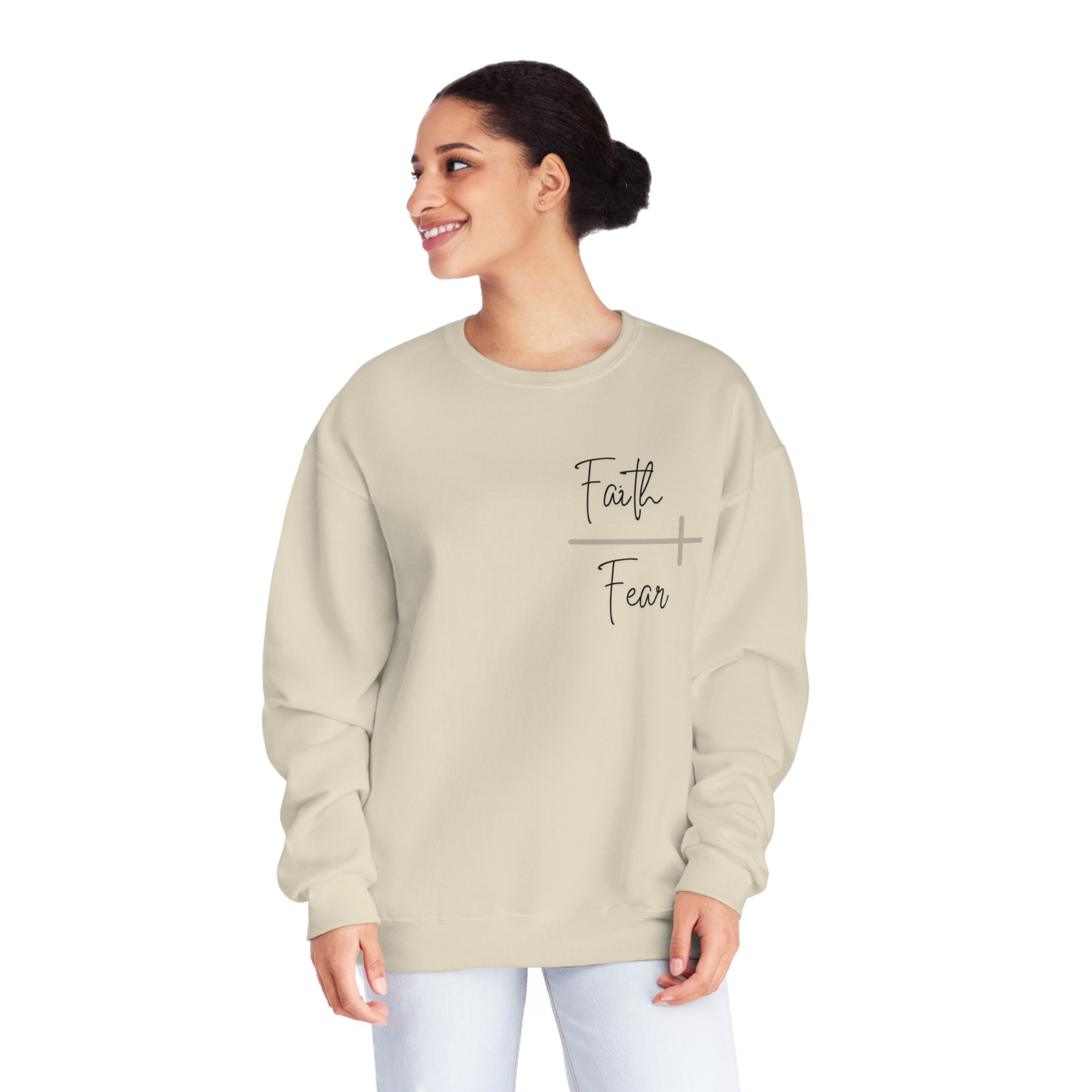 FAITH > FEAR Unisex Crewneck Sweatshirt