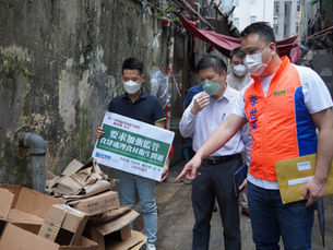 跟進大圍有食肆於積福街後巷處理食材問題
