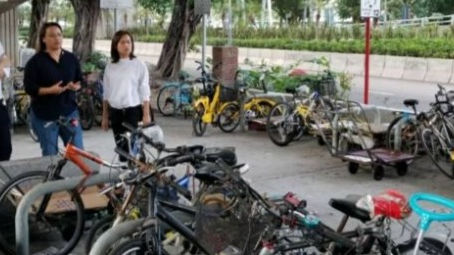 改善大圍積存街單車泊位