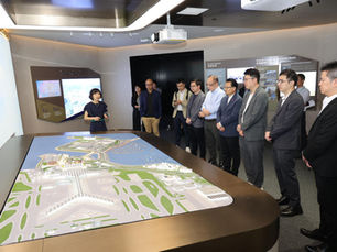 民建聯建設發展委員會實地考察機場城市「SKYTOPIA」項目 助力香港國際航空樞紐再上新台階