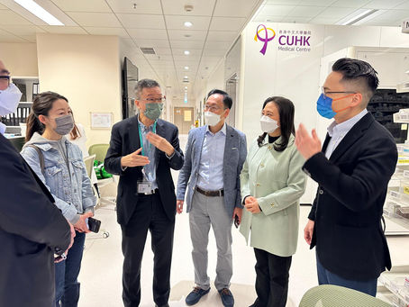 葛珮帆:參觀中大醫院,進一步了解醫院管治、營運及延遲還款安排
