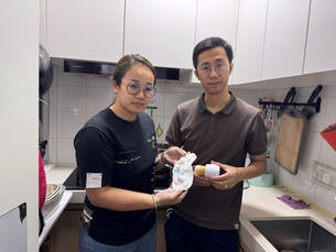 劉國勳聯同團隊跟進皇后山食水出現不明黑點事件