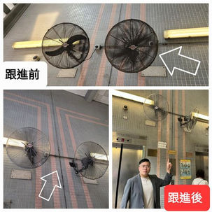 跟進有關石排灣升降機塔風扇更換事宜