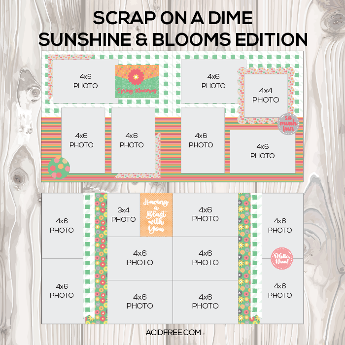 Thumbnail: Scrap On a Dime: Sunshine & Blooms Edition
