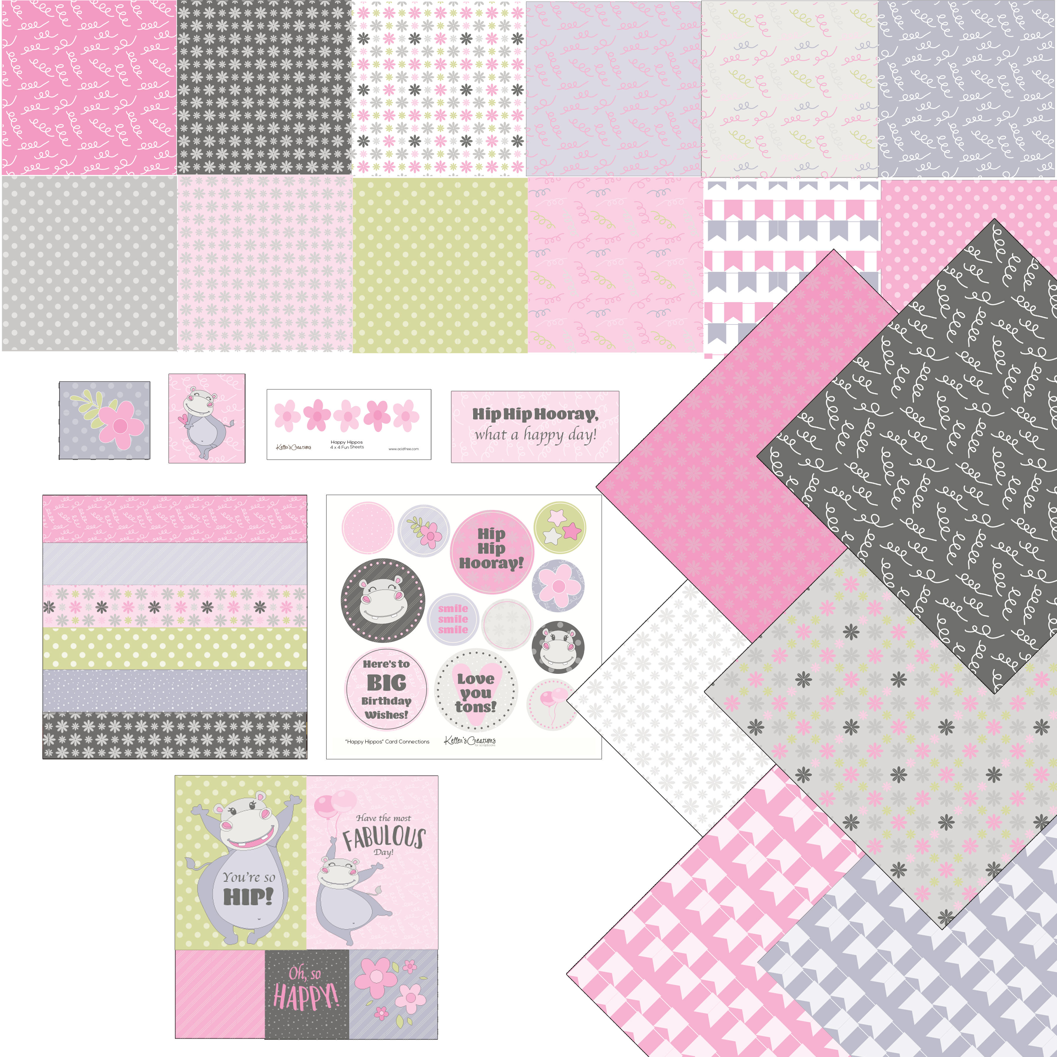 Happy Hippos Card Connection Bundle