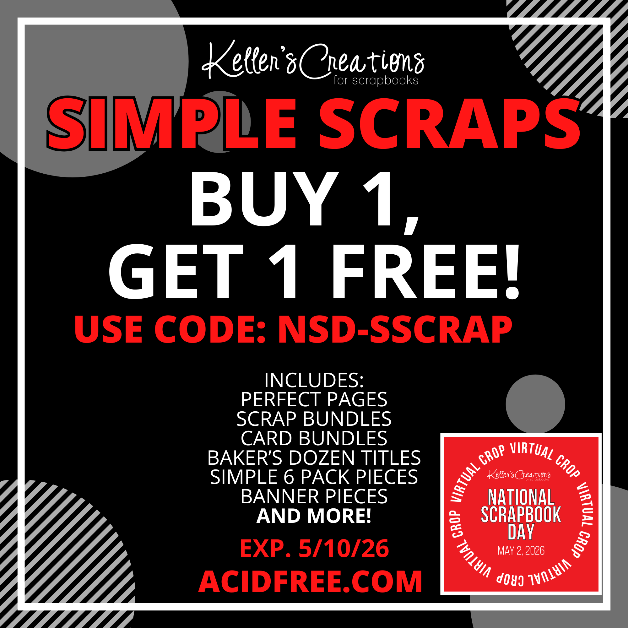 SIMPLE SCRAPS: BUY 1, GET 1 FREE!