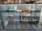 display of glasses