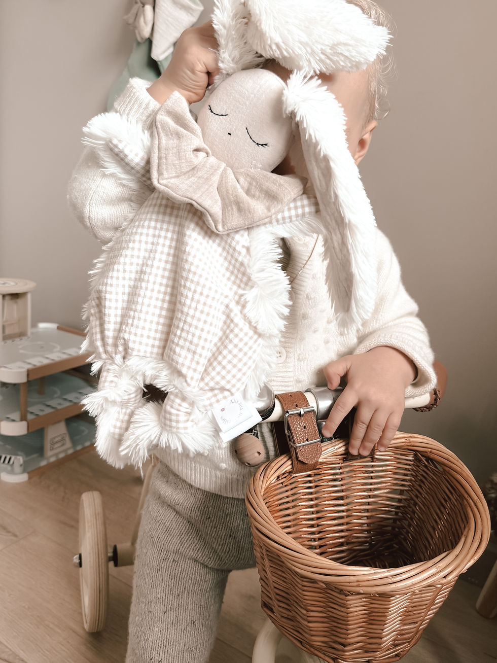 Miniature : Gabin mini vichy beige - classique