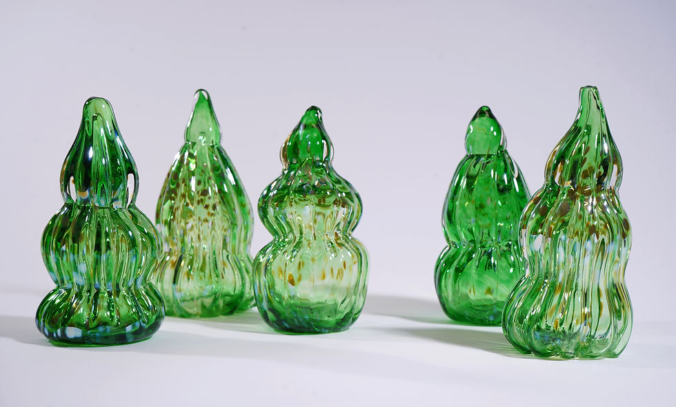 Blown Glass Holiday Tree