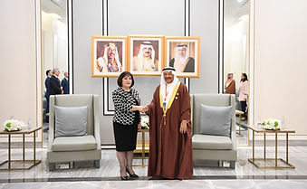 Ms. Sahiba Gafarova, Chairperson of the Non-Aligned Movement Parliamentary Network, met with Mr. Ali Bin Saleh Al-Saleh, Chairperson of the Shura Council of the Kingdom of Bahrain